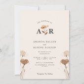 Faire-part de mariage Boho moderne (Devant)