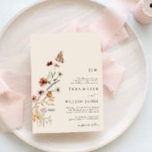 Faire-part de mariage Boho Monogram