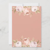 Faire-part de mariage Boho Pink Peonies (Dos)