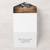 Faire-part de mariage boho rustique (Dehors)