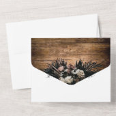 Faire-part de mariage boho rustique (Verso)