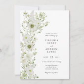 Faire-part de mariage Boho rustique verdoyant (Devant)
