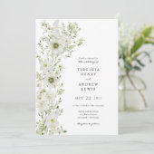 Faire-part de mariage Boho rustique verdoyant (Debout devant)