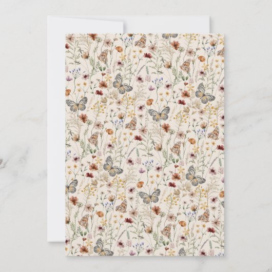 Faire-part de mariage Boho simple (Dos)