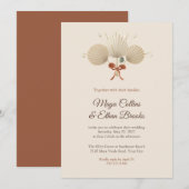 Faire-part de mariage Boho Sun Palm Spears (Devant / Derrière)