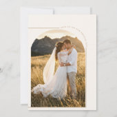 Faire-part de mariage Boho Sunset Mountain Invitat (Dos)