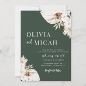 Faire-part de mariage Boho verdoyante pampas (Devant)