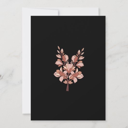 Faire-part de mariage boho Watercolor moderne (Dos)