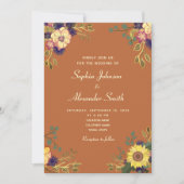 Faire-part de mariage Boho Wildflowers (Devant)