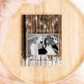 Faire-part de mariage Bois Rustique et Lanternes