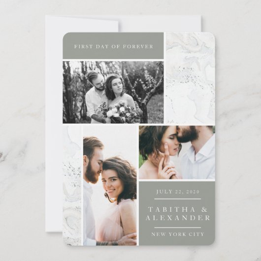 FAIRE-PART DE MARIAGE BOÎTES EN MARBRE (Dos)