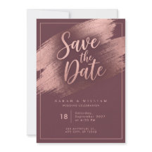 Faire-part de mariage bordeaux avec coup de pincea