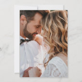 Faire-part de mariage Bordure Fleur Jaune (Dos)
