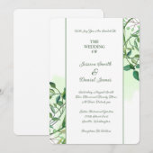 Faire-part de mariage botanique (Devant / Derrière)