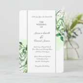 Faire-part de mariage botanique (Debout devant)