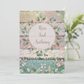 Faire-part de mariage botanique (Debout devant)