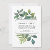 Faire-part de mariage botanique (Devant)