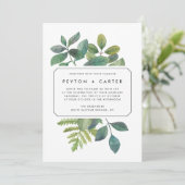 Faire-part de mariage botanique (Debout devant)