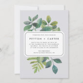 Faire-part de mariage botanique (Devant)