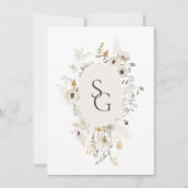 Faire-part de mariage botanique (Devant)