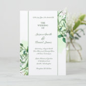 Faire-part de mariage botanique (Debout devant)
