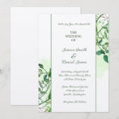 Faire-part de mariage botanique (Devant / Derrière)