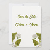 Faire-part de mariage botanique (Dos)