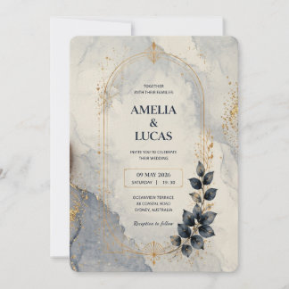 Faire-part de mariage botanique artistique