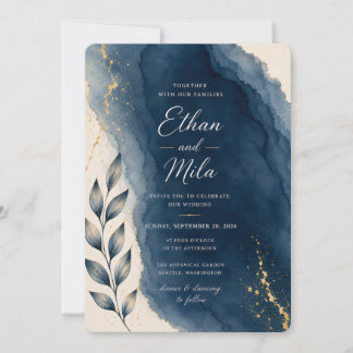 Faire-part de mariage botanique artistique