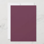 Faire-part de mariage botanique au monogramme de B (Dos)