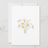 Faire-part de mariage Botanique blanc marguerite 2 (Dos)