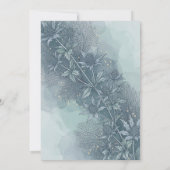 Faire-part de mariage botanique Blue Thistle (Dos)