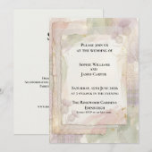 Faire-part de mariage botanique Blush Sage (Devant / Derrière)