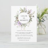 Faire-part de mariage Botanique Boho moderne (Debout devant)