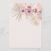 Faire-part de mariage botanique boho neutre (Dos)