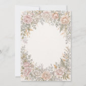 Faire-part de mariage botanique Burgundy Blush (Dos)