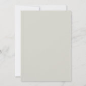 Faire-part de mariage botanique Corail Bleu (Dos)