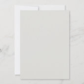 Faire-part de mariage botanique crème noir (Dos)