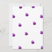 Faire-part de mariage botanique Crocus de printemp (Dos)