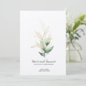 Faire-part de mariage botanique de Jade (Debout devant)