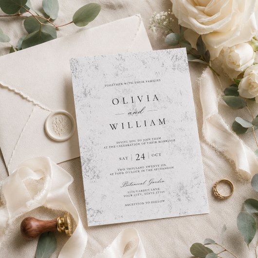 Faire-part de mariage botanique de luxe