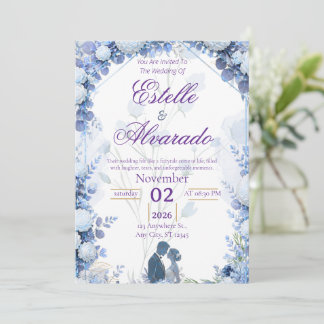 Faire-part de mariage botanique de luxe