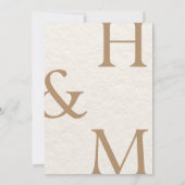 Faire-part de mariage botanique de luxe | Elégant  (Dos)