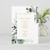 FAIRE-PART DE MARIAGE BOTANIQUE DU PRINTEMPS FRAIS (Debout devant)