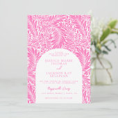 Faire-part de mariage botanique et florale rose ch (Debout devant)