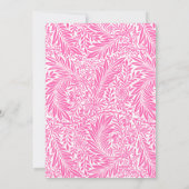 Faire-part de mariage botanique et florale rose ch (Dos)