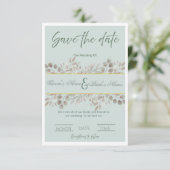 Faire-part de mariage "Botanique Eucalyptus" "Sauv (Debout devant)