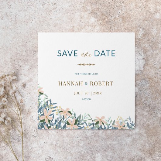 Faire-Part de Mariage Botanique Fleur de Champ Mod