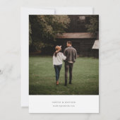 Faire-part de mariage botanique Invitation de verd (Dos)