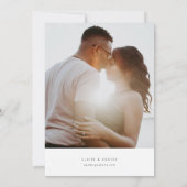 Faire-part de mariage botanique Invitation de verd (Dos)